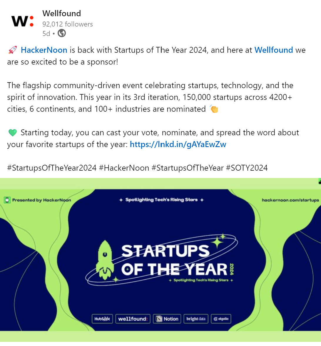 StartupsoftheYear